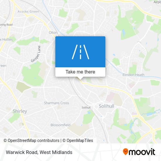 Warwick Road map