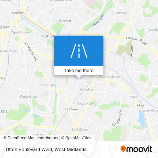Olton Boulevard West map
