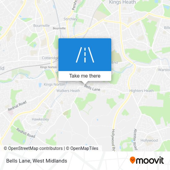 Bells Lane map