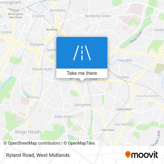Ryland Road map