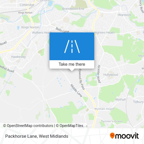 Packhorse Lane map