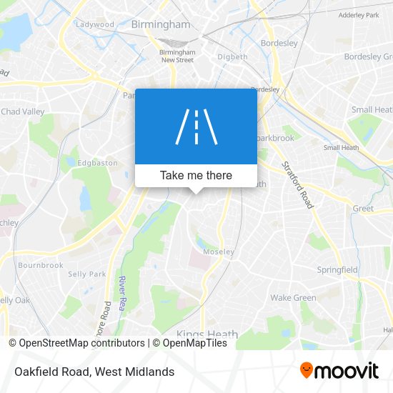 Oakfield Road map
