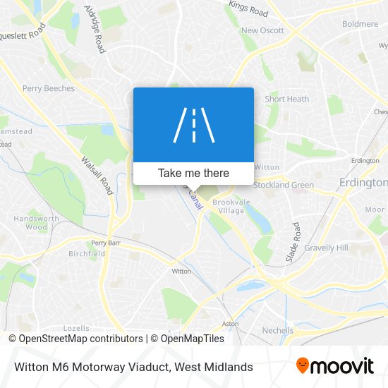 Witton M6 Motorway Viaduct map