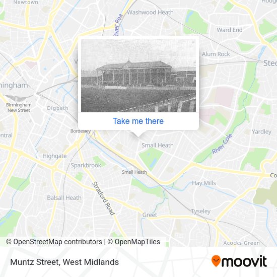 Muntz Street map