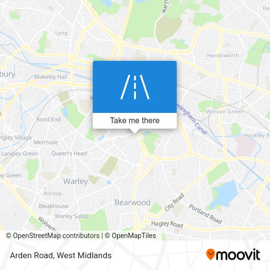 Arden Road map