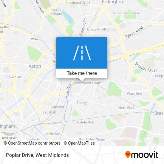 Poplar Drive map