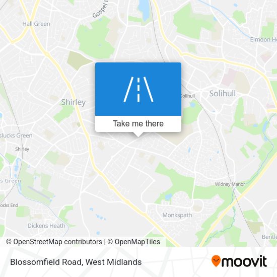 Blossomfield Road map