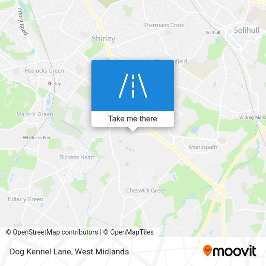 Dog Kennel Lane map