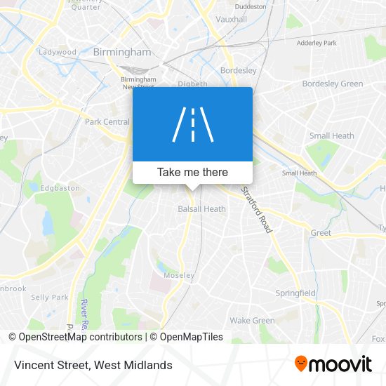 Vincent Street map