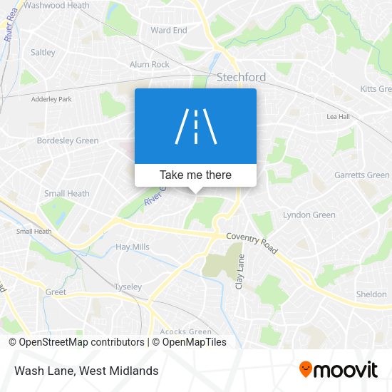 Wash Lane map