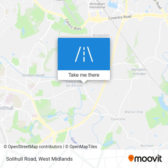 Solihull Road map