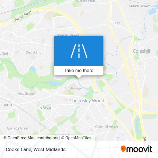 Cooks Lane map