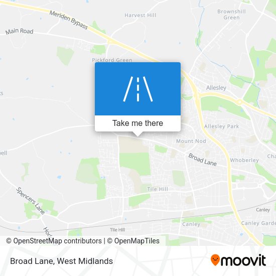 Broad Lane map
