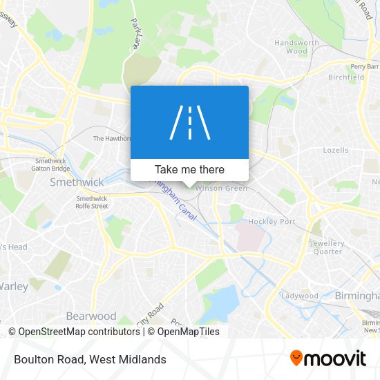 Boulton Road map