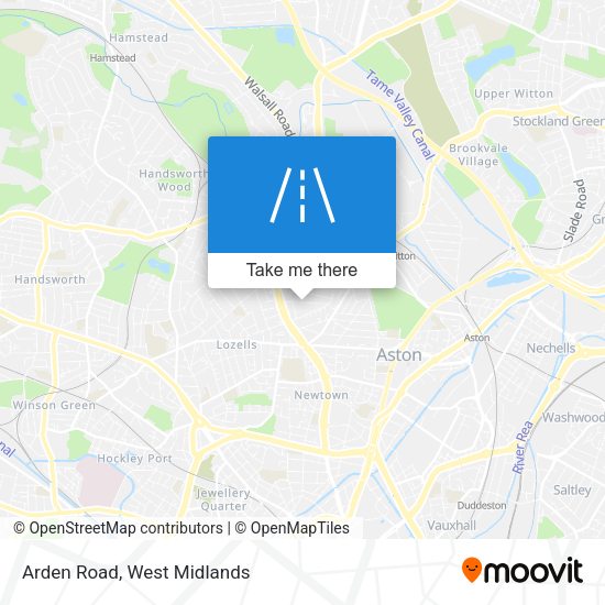 Arden Road map