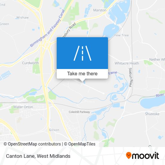 Canton Lane map