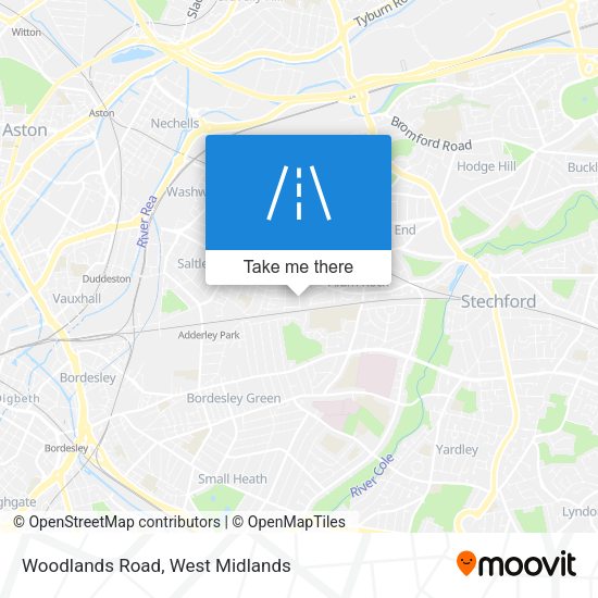 Woodlands Road map