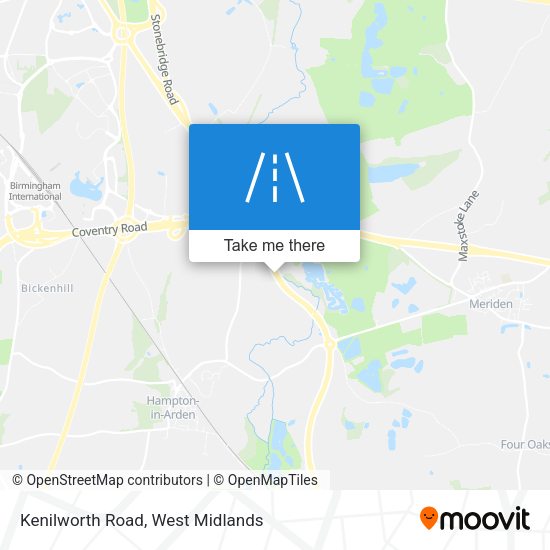 Kenilworth Road map