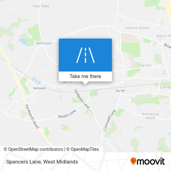Spencers Lane map