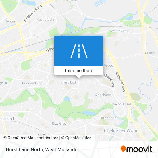 Hurst Lane North map