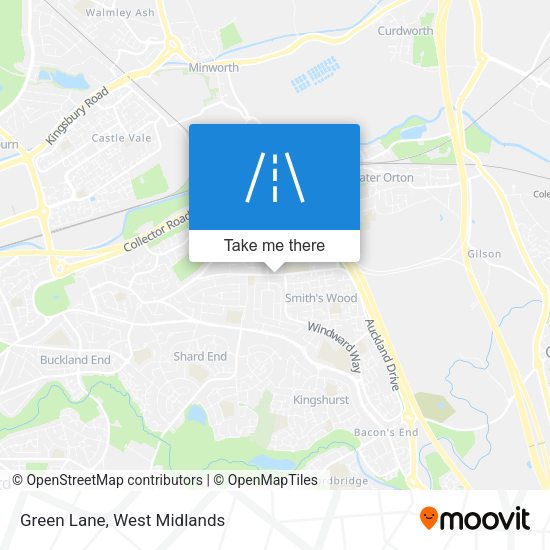 Green Lane map