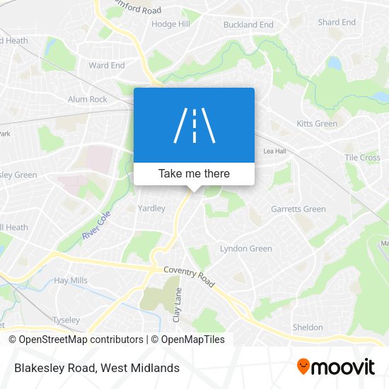 Blakesley Road map