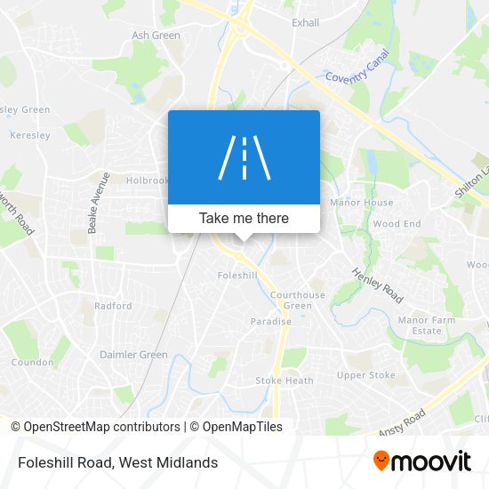 Foleshill Road map