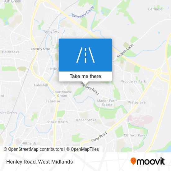 Henley Road map