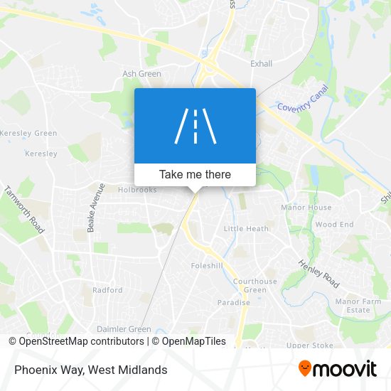 Phoenix Way map