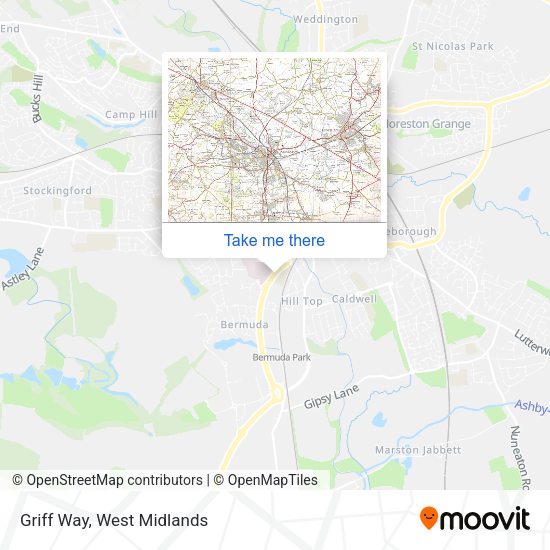 Griff Way map
