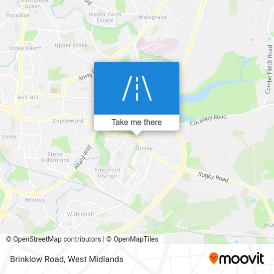Brinklow Road map