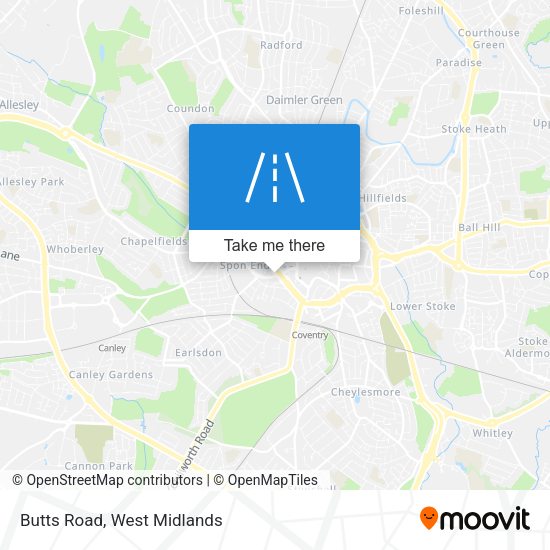 Butts Road map