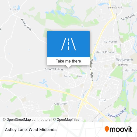 Astley Lane map