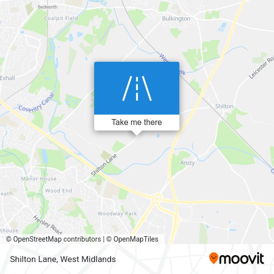 Shilton Lane map