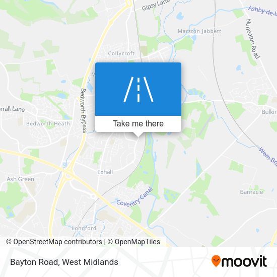 Bayton Road map