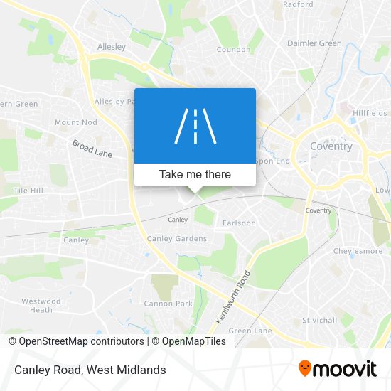 Canley Road map