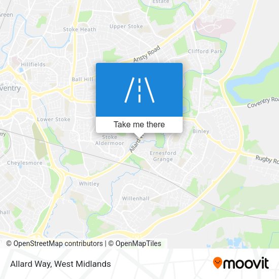 Allard Way map