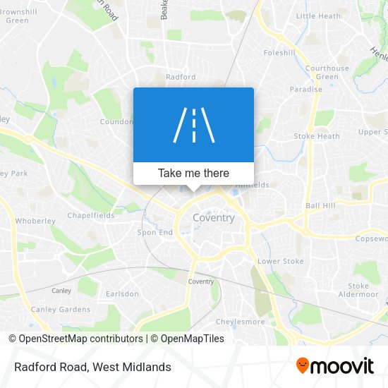 Radford Road map