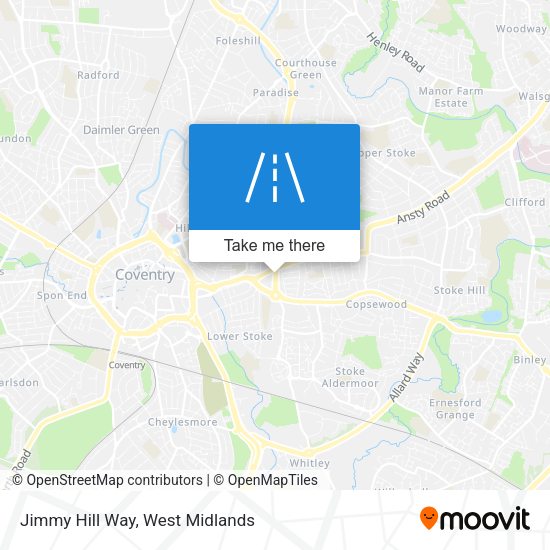 Jimmy Hill Way map