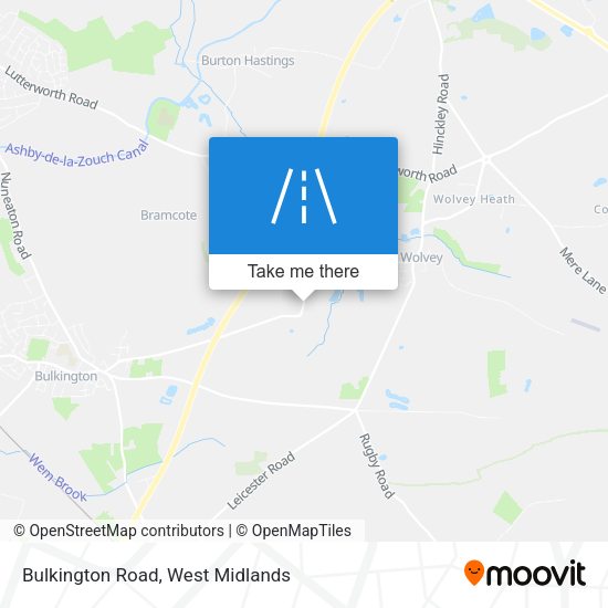 Bulkington Road map