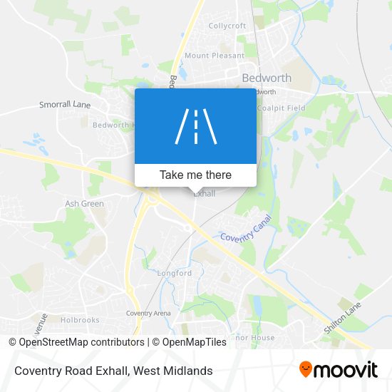 Coventry Road Exhall map