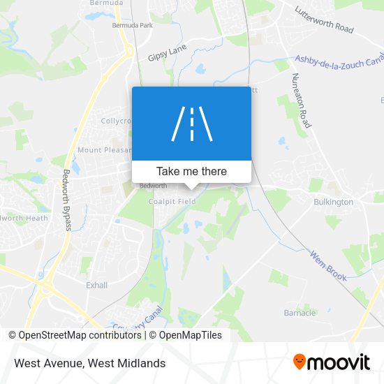 West Avenue map