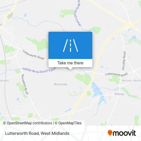 Lutterworth Road map
