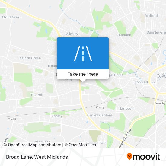 Broad Lane map