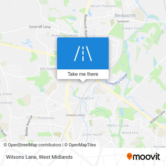 Wilsons Lane map