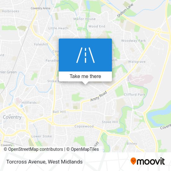Torcross Avenue map