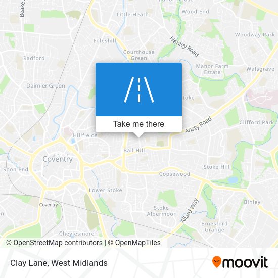 Clay Lane map