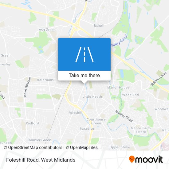 Foleshill Road map