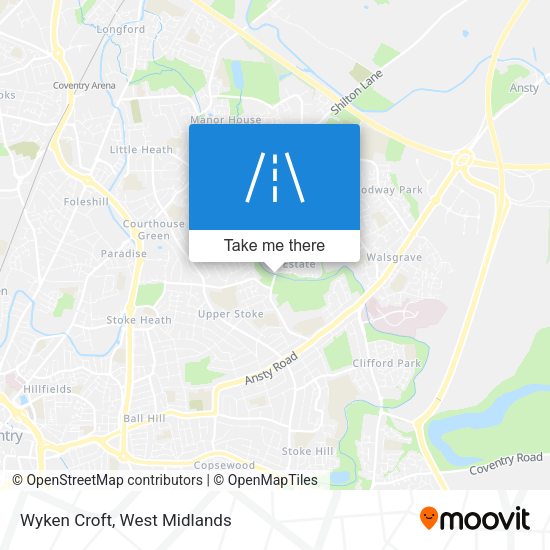 Wyken Croft map