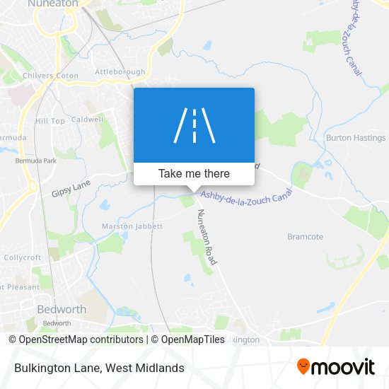 Bulkington Lane map